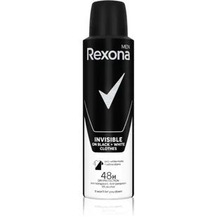 Rexona MEN spray INVISIBLE BLACK&WHITE 150ml - Dezodoranty i antyperspiranty męskie - miniaturka - grafika 1