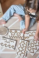 Zabawki sensoryczne - Zestaw 6 tabliczek grafomotorycznych - miniaturka - grafika 1