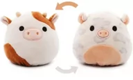 Maskotki i pluszaki - Squishmallows, pluszak, krówka-świnka, dwustronna, brązowa, 13cm - miniaturka - grafika 1