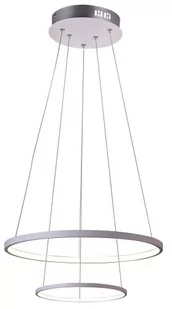 Candellux LAMPA wisząca LUNE 32-64752 metalowa OPRAWA zwis LED 40W pierścienie rings białe 32-64752 - Lampy sufitowe - miniaturka - grafika 1