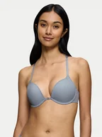 Biustonosze - Triumph Biustonosz push-up Harmony Spotlight 10217429 Niebieski - miniaturka - grafika 1