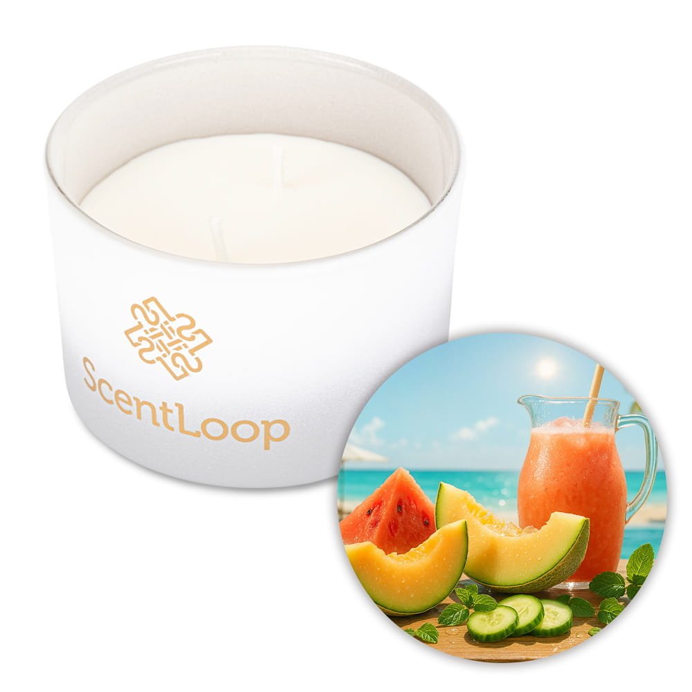 Świeca zapachowa z wosku sojowego ScentLoop Summer Melon Splash 100g