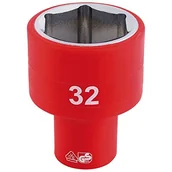 Suwmiarki i mikrometry - DRAPER 32mm vde 1/2" insul socket - miniaturka - grafika 1