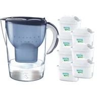 Dzbanki filtrujące - Dzbanek filtrujący BRITA Marella XL Niebieski + 7 wkładów Pure Peformance Pro - miniaturka - grafika 1