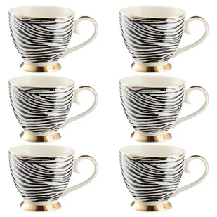 Zestaw kubków porcelanowych 450 ml 6 sztuk AFRICA - Kubki - miniaturka - grafika 1