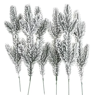 Dalprint Ośnieżone gałązki sosny 25cm 6 szt - Sztuczne kwiaty - miniaturka - grafika 1