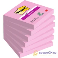 Etykiety samoprzylepne i bloki etykiet - POST-IT SUPER STICKY 76x76mm RÓŻOWE (6x90) ePaper24.eu - miniaturka - grafika 1