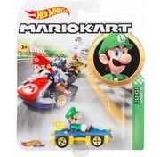 Samochody i pojazdy dla dzieci - Hot Wheels, Pojazd Mario Kart Luigi - miniaturka - grafika 1