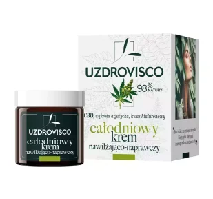 UZDROVISCO CBD - całodniowy krem nawilżająco-naprawczy 50ml - Kremy do twarzy - miniaturka - grafika 1