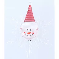 Oświetlenie świąteczne - Ozdoba Okienna Płatek Śniegu 1 Led Czerwony - miniaturka - grafika 1