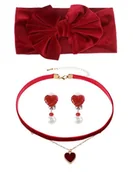 Dodatki do strojów karnawałowych - Kolczyki Naszyjnik Opaska Madrigal Encanto Dolores 3 Części - miniaturka - grafika 1