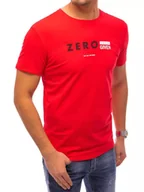 Koszulki męskie - T-shirt męski z nadrukiem czerwony Dstreet RX4742-XL - miniaturka - grafika 1