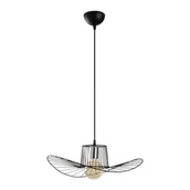 Lampy sufitowe - Czarna lampa wisząca Opviq lights Tel Hat, ø 50 cm - miniaturka - grafika 1