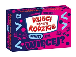 Dzieci kontra Rodzice Mniej czy więcej Nowa - Gry planszowe - miniaturka - grafika 1