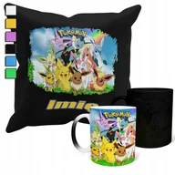 Gadżety dla niej i dla niego - Zestaw Kubek Magiczny + Poszewka Z Poduszką- Prezent Bajki Stworek + Imię - miniaturka - grafika 1