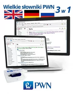Wielki multimedialny słownik PWN 3w1 angielski niemiecki rosyjski - Słowniki języków obcych - miniaturka - grafika 1