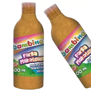 Farba w butelce Bambino 500 ml, złota - Farby i media malarskie - miniaturka - grafika 1