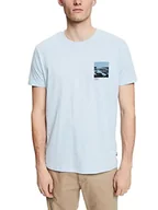 Koszulki męskie - edc by ESPRIT Męski T-shirt, 440/jasnoniebieski, S - miniaturka - grafika 1