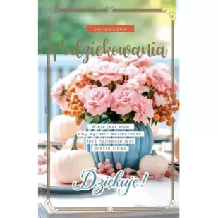 Karnet Podziękowania - Kartki okolicznościowe i zaproszenia - miniaturka - grafika 1