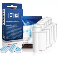 Akcesoria i części do ekspresów do kawy - Zestaw Bosch, Filtr Aqualogis AL-Inte 6szt, Tabletki Odkamieniające - SIEMENS TZ80002 - miniaturka - grafika 1