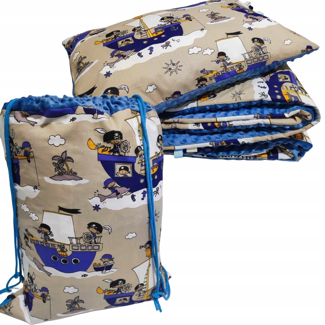 Kocyk Minky 100x135 Poduszka Worek do Przedszkola Pościel Dziecięca