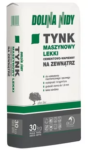 Tynk cementowo-wapienny Dolina Nidy 30 kg, maszynowy lekki zewnętrzny - Tynki - miniaturka - grafika 1
