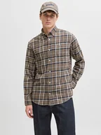 Koszule męskie - Jack & Jones Koszula - Regular fit - w kolorze khaki - miniaturka - grafika 1