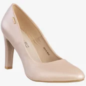 Czółenka - Czółenka Damskie Buty Na Obcasie Eleganckie Perłowe Beżowe Goodin GD-FL15C Beżowy 39 - miniaturka - grafika 1