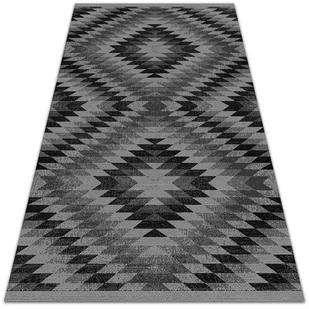 Nowoczesny dywan tarasowy Ciemne równoległoboki 150x225 cm - Dywany zewnętrzne - miniaturka - grafika 1