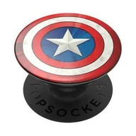 Uchwyty samochodowe do telefonów - PopSockets PopSockets PopGrip - Rozkładany uchwyt i podstawka do telefonów oraz tabletów z wymiennymi krążkami PopTops - Captain America Icon 100483 - miniaturka - grafika 1