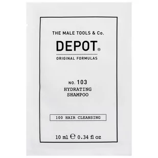 Depot, NO. 103 Hydrating, Nawilżający szampon do włosów dla mężczyzn, z imbirem, olejem makadamia, aloesem, 10 ml - Szampony do włosów Depot, NO. 103 Hydrating, Nawilżający szampon do włosów dla mężczyzn, z imbirem, olejem makadamia, aloesem, 10 ml - Szampony do włosów - miniaturka - grafika 1