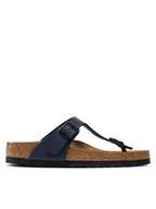 Klapki i japonki damskie - Birkenstock Japonki Gizeh 0143621 Granatowy - miniaturka - grafika 1
