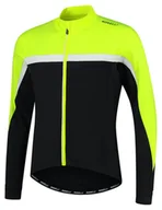 Bluzy na rower - Rogelli Course Męska Ocieplana Bluza Rowerowa Fluo 5Xl - miniaturka - grafika 1