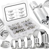 Inne mocowania - RETOO 34X Opaska Zaciskowa Metalowa Ślimakowa 16-32MM - miniaturka - grafika 1