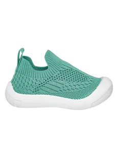 Playshoes Kapcie w kolorze zielonym - Buciki dla niemowląt - miniaturka - grafika 1