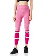 Legginsy - belly cloud Damskie legginsy sportowe melanżowe, magenta, XL, magenta, XL - miniaturka - grafika 1