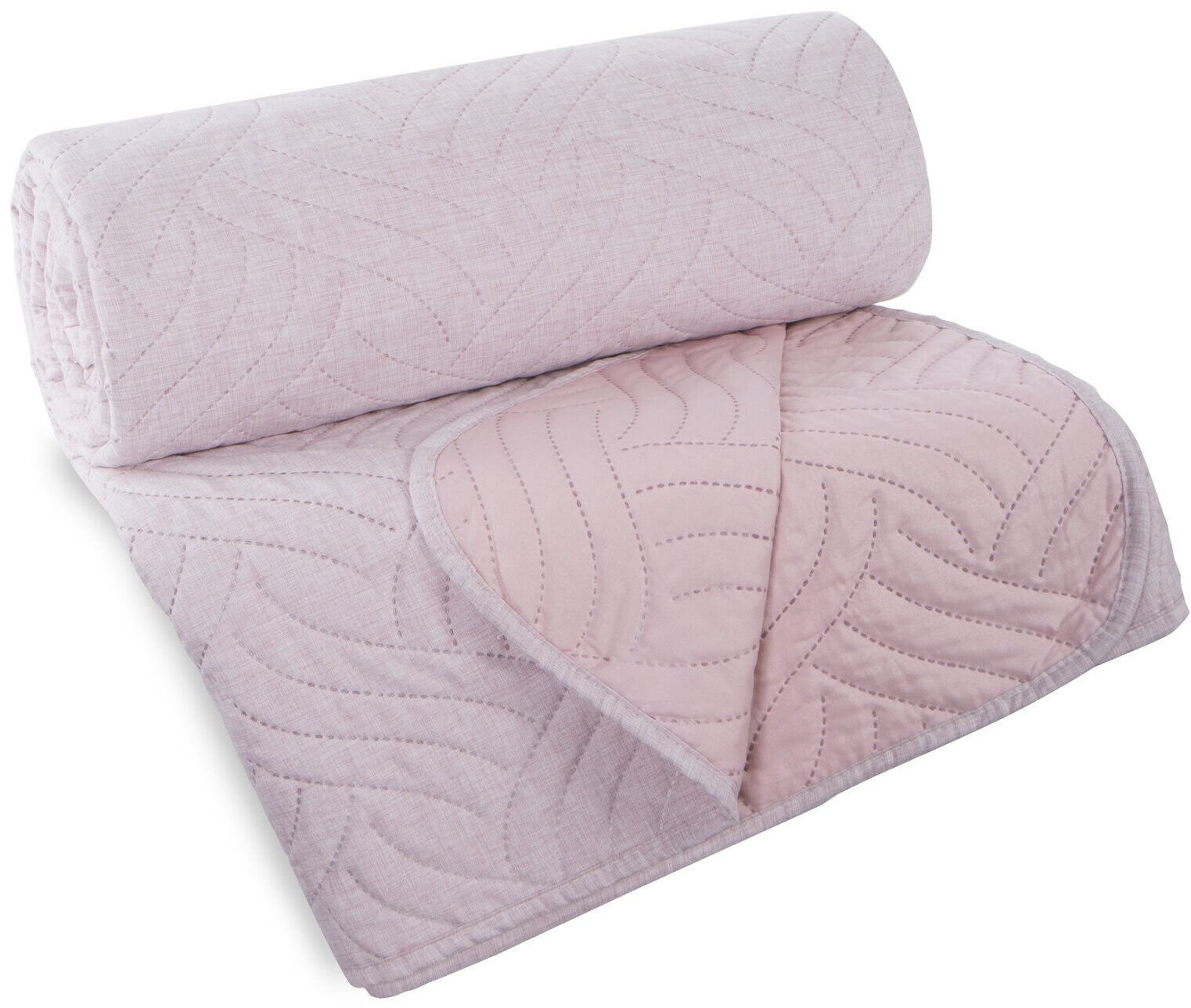 Stabilus Narzuta 170x210 LEN różowa pikowana hot press