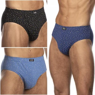 LAMA 110/18 slipy męskie dopasowane majtki 100% BAWEŁNA 3 WZORY - 4XL - Majtki męskie - miniaturka - grafika 1