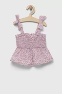 Bluzki dla dziewczynek - GAP bluzka bawełniana dziecięca kolor fioletowy wzorzysta - Gap - miniaturka - grafika 1