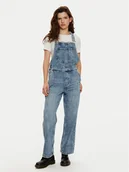 Spodnie damskie - Mustang Ogrodniczki Olympia 1015583 Niebieski Loose Fit - miniaturka - grafika 1