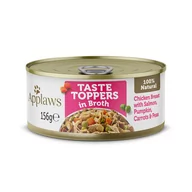 Mokra karma dla psów - Applaws Taste Toppers w bulionie, 6 x 156 g - Kurczak z łososiem, dynią, marchewką i groszkiem - miniaturka - grafika 1