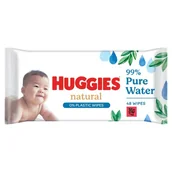 Kosmetyki kąpielowe dla dzieci - Huggies Natural 0% Chusteczki Nawilżone 48 szt. - miniaturka - grafika 1