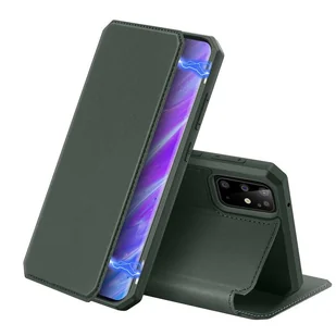 Etui książkowe "Dux Ducis" do Samsung Galaxy S20 PLUS (G985F) etui na telefon z funkcją podstawki, miejsce na karty, zielone - Etui i futerały do telefonów - miniaturka - grafika 1