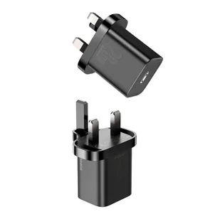 Baseus Super Si 1C szybka ładowarka USB Typ C 20W Power Delivery + kabel USB Typ C - Lightning 1m (wtyczka UK) czarny (TZCCSUP-K01) hurtel-71980-0 - Ładowarki do telefonów - miniaturka - grafika 26