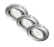 Lampy ścienne - Briloner 7221-038 - ZESTAW 3x LED Oświetlenie łazienkowe 1xGU10/3W/230V chrom błyszczący - miniaturka - grafika 1