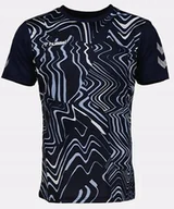 Koszulki męskie - Koszulka Hummel Elite Hydro Jersey Trening R. M T-Shirt Sportowy Granatowy - miniaturka - grafika 1