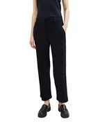 Spodnie damskie - TOM TAILOR Lea Straight Fit spodnie damskie, 10668-sky Captain Blue, 34W / 32L - miniaturka - grafika 1