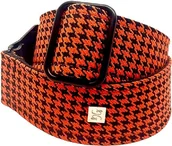 Paski do gitary - GET'M GET'M Pasek gitarowy Fly Hounds Tooth Orange 2" Guitar Strap - miniaturka - grafika 1
