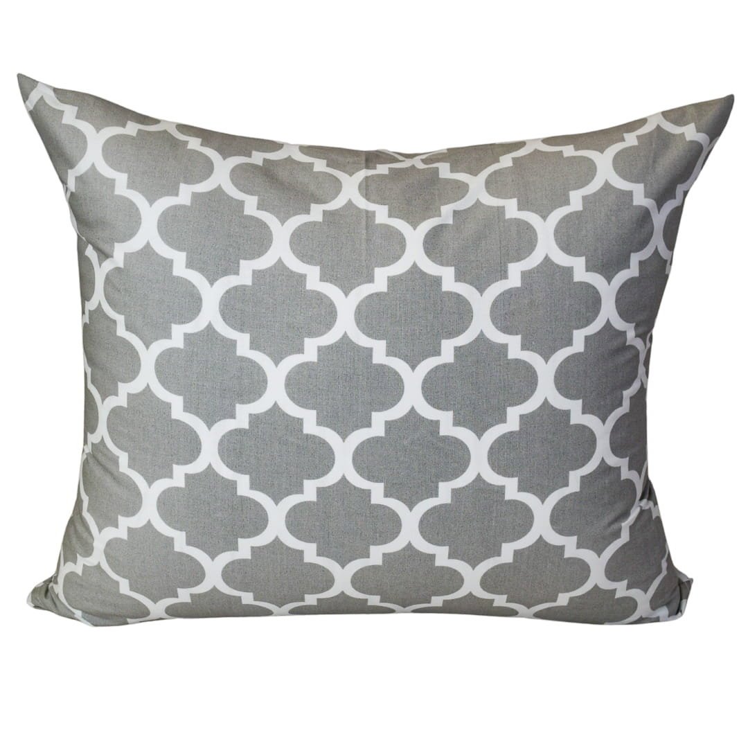 Poszewka Dziecięca 40x60 Bawełniana Maroko Szare Wysoka Jakość Polski Producent