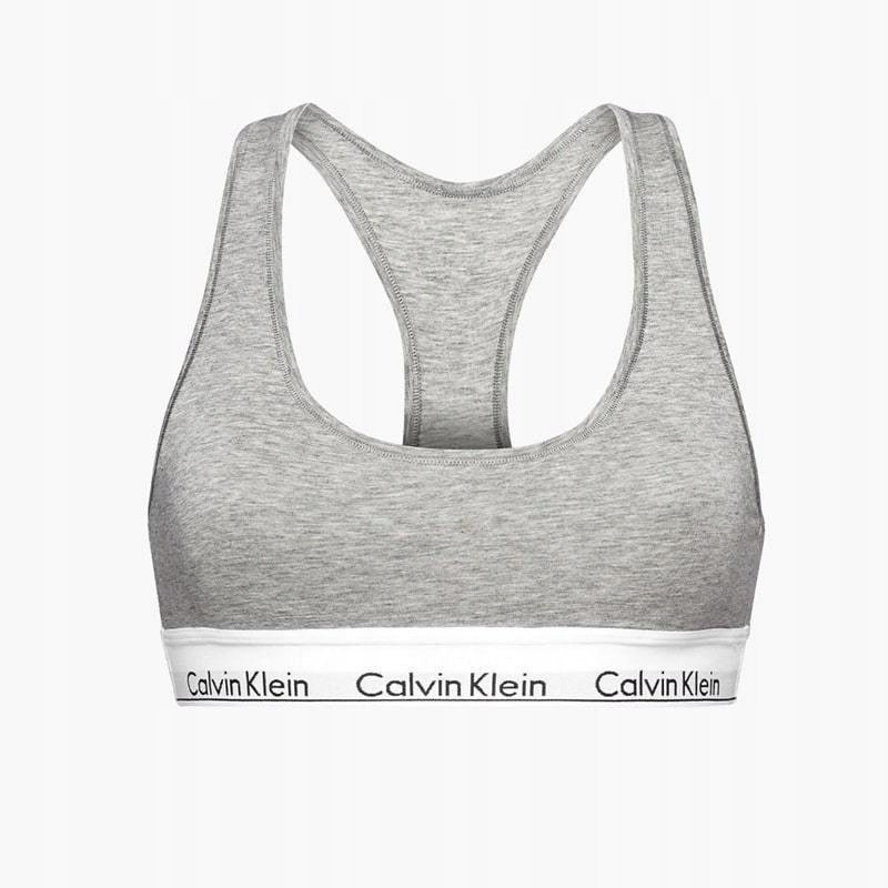 Calvin Klein biustonosz miękki szary rozmiar XS